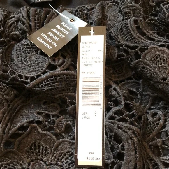 NWT Tahari Knit Black Dress - Picture 4 of 6